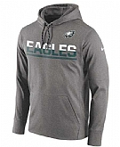 Men's Philadelphia Eagles Nike Sideline Circuit Pullover Performance Hoodie - Gray FengYun,baseball caps,new era cap wholesale,wholesale hats